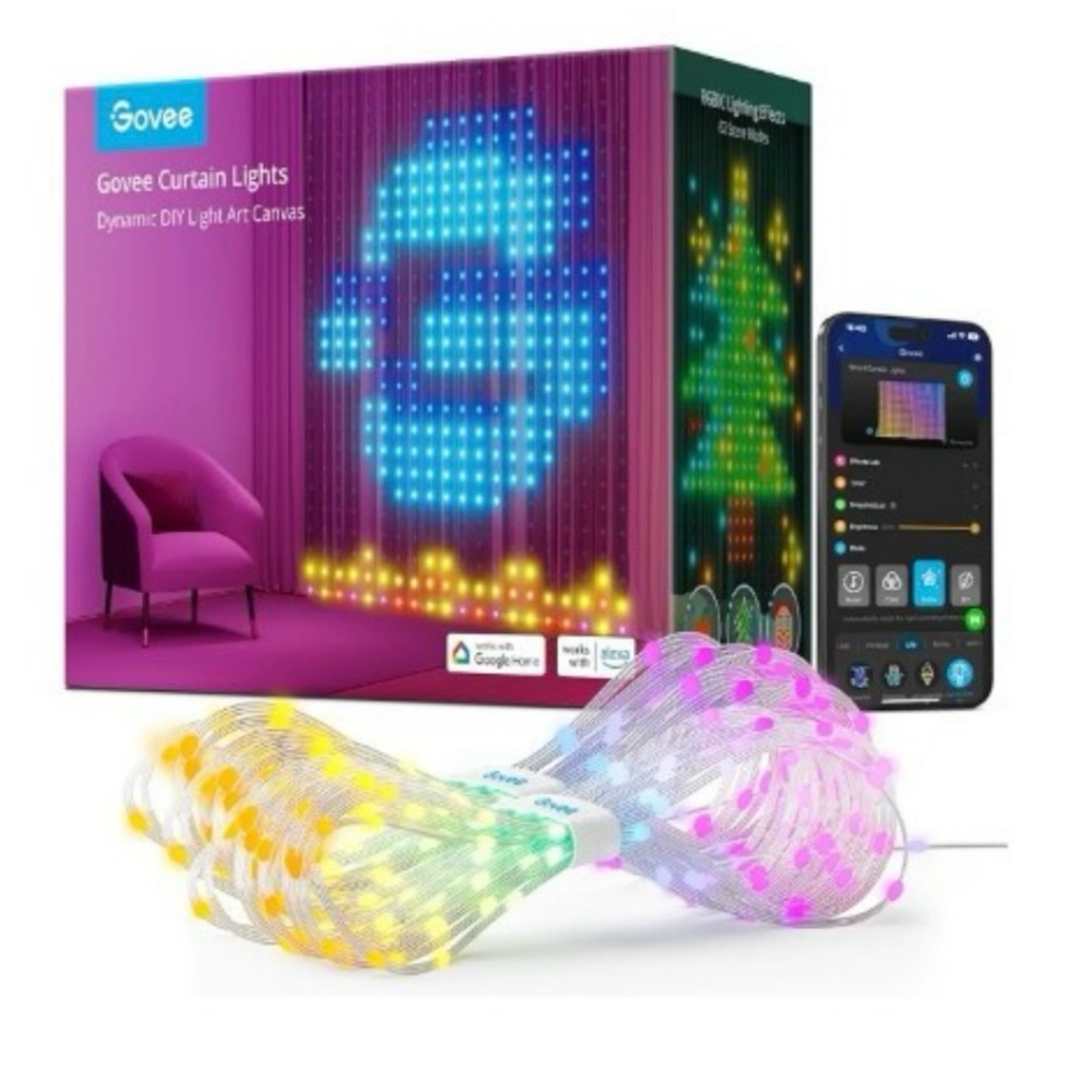 New In Box Govee Curtain Lights